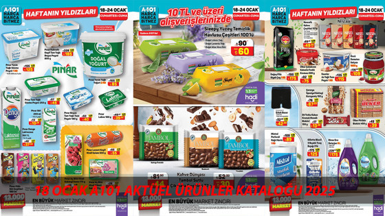 A101 HAFTA SONU YILDIZLARI 18 OCAK CUMARTESİ | Hafta Sonu A101'de Sleepy, Çikolata, Toz Deterjan Var