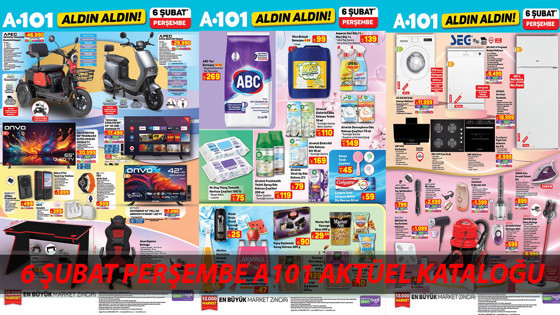 6 ŞUBAT A101 AKTÜEL KATALOĞU 2025 | A101'de PAPEC Üç Tekerlekli Moped, Oyuncu Koltuğu, Ankastre Set.