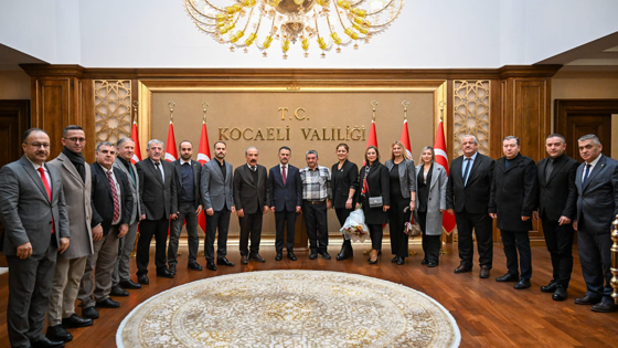 Kocaeli Valisi İlhami Aktaş kurum yöneticileriyle bir araya geldi