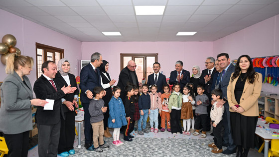 İlhami Aktaş anasınıfı açılışına katıldı