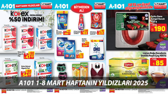 A101 1-8 MART HAFTANIN YILDIZLARI 2025 | A101 Katalog Bu Hafta Sonu Yüzde 50 İndirim Var