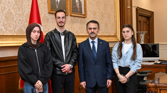 KOSTÜ öğrencilerinden İlhami Aktaş'a ziyaret