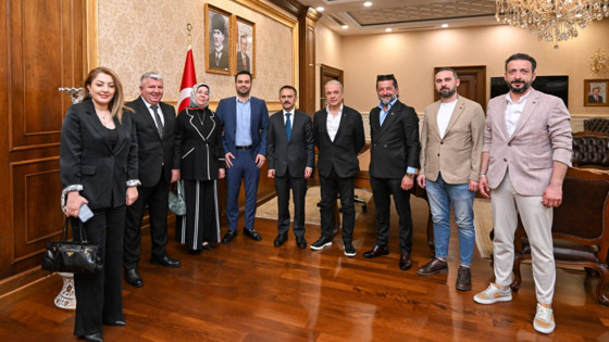 Hakan Özsoy, İlhami Aktaş'ı ziyaret etti