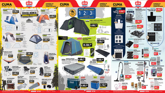 BİM Aktüel 2 Mayıs Cuma Kamp Malzemeleri Reyona Geldi! Çadır, Uyku Tulumu, Katlanır Bisiklet