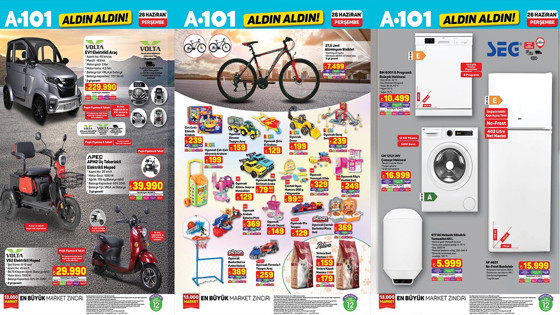 A101 26 Haziran 2025 Kataloğu Klima, Otel Tipi Kettle, El Blenderı, Elektrikli Araç Var