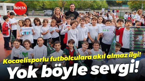 Kocaelisporlu futbolculara akıl almaz ilgi! Yok böyle sevgi!