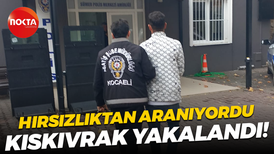 Hırsızlıktan aranıyordu, kıskıvrak yakalandı!