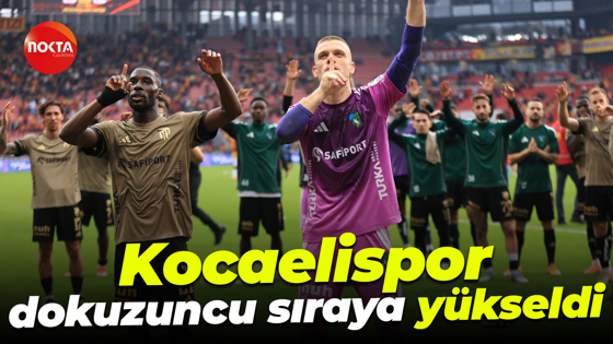 Kocaelispor dokuzuncu sıraya yükseldi
