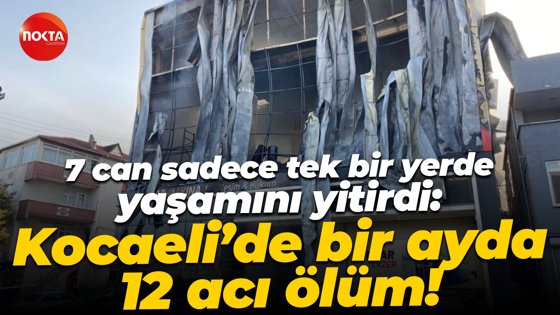 7 can sadece tek bir yerde yaşamını yitirdi: Kocaeli’de bir ayda 12 acı ölüm!