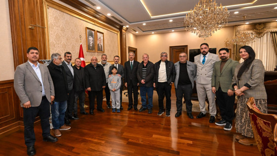 Roman dernek başkan ve üyelerinden İlhami Aktaş'a ziyaret