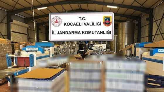 40 milyon lira; Kocaeli’de çok büyük sahte ürün operasyonu!