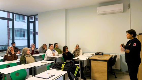 Bilgievleri personeli yangına karşı bilinçlendirildi