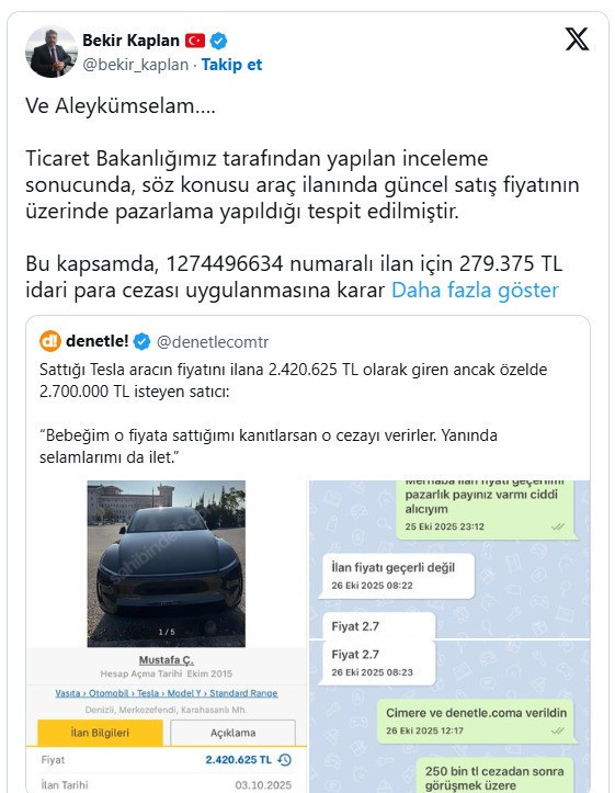 “Selamlarımı da ilet” demişti... Bakanlık selamı aldı, üstüne birde 279 bin lira ceza kesti! - Resim : 2