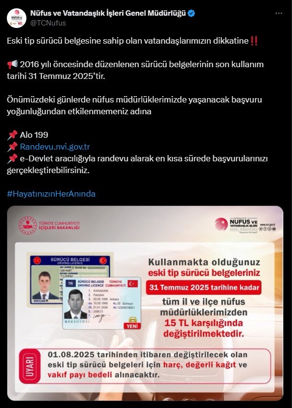 Ehliyet için 'son kullanım tarihi' uyarısı! - Resim : 1