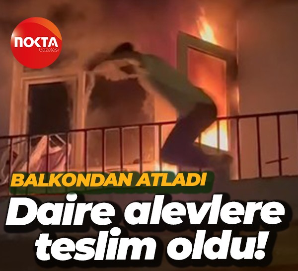 İzmit'te daire alevlere teslim oldu!