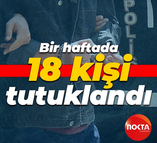 Kocaeli'de uyuşturucu operasyonları: Bir haftada 18 kişi tutuklandı