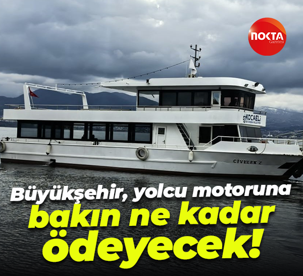 Kocaeli Büyükşehir Belediyesi, yolcu motoruna bakın ne kadar ödeyecek!