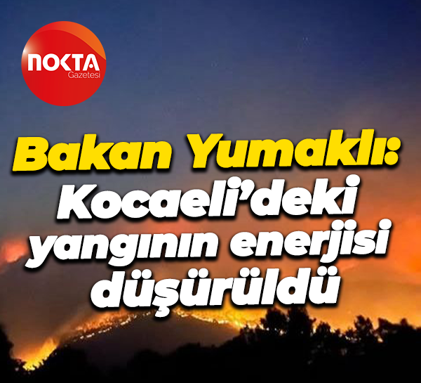 Bakan Yumaklı: Kocaeli’deki yangının enerjisi düşürüldü