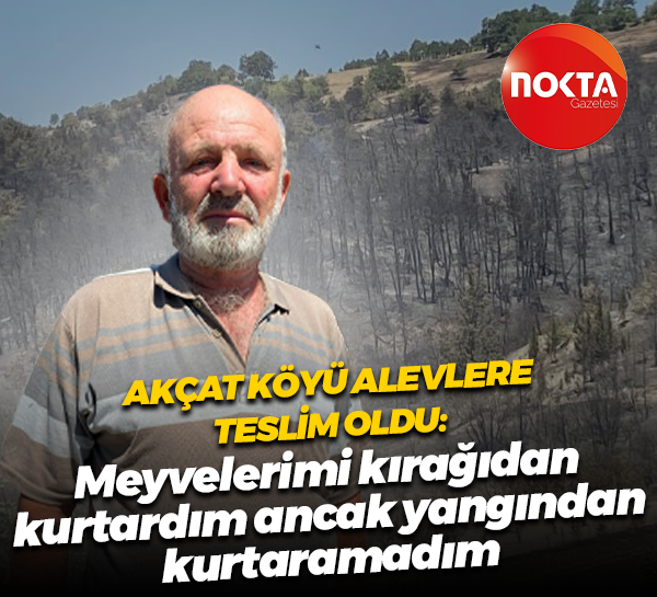 Akçat Köyü alevlere teslim oldu: Meyvelerimi kırağıdan kurtardım ancak yangından kurtaramadım
