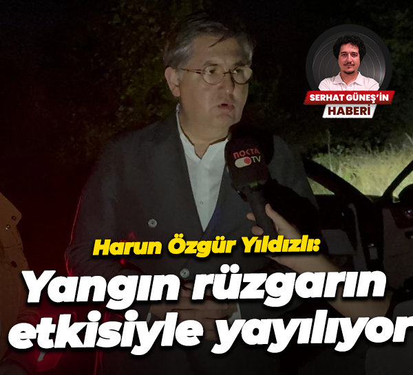 Harun Özgür Yıldızlı: Yangın rüzgarın etkisiyle yayılıyor