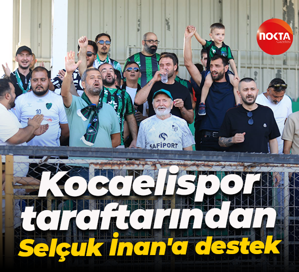 Kocaelispor taraftarından Selçuk İnan'a destek