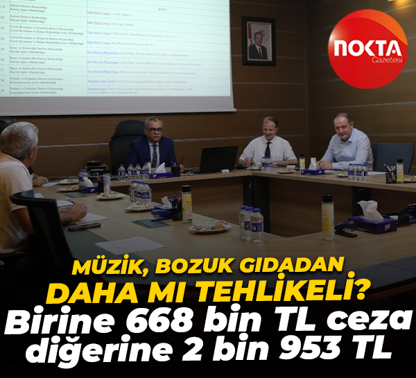 Müzik, bozuk gıdadan daha mı tehlikeli? Birine 668 bin TL ceza, diğerine 2 bin 953 TL