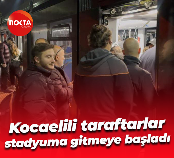 Kocaelili taraftarlar stadyuma gitmeye başladı