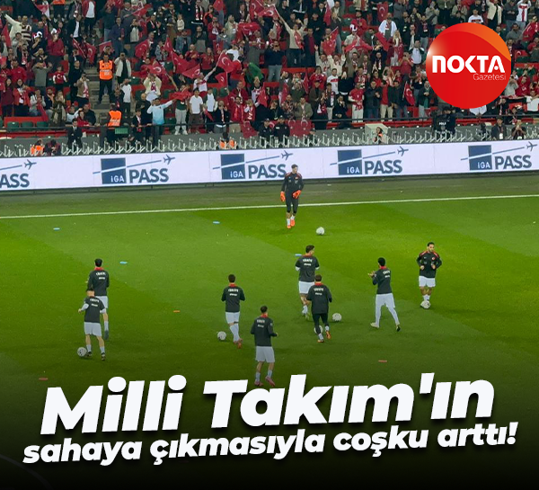 Milli Takım'ın sahaya çıkmasıyla coşku arttı!