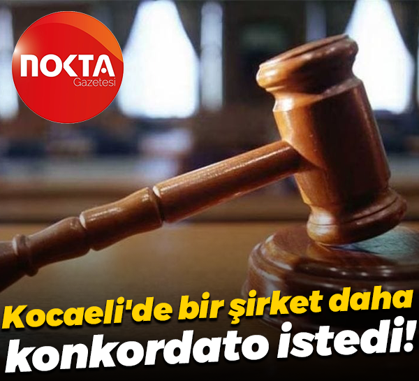 Kocaeli'de bir şirket daha konkordato istedi!