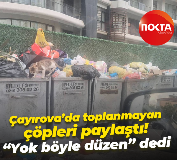 Diren Eroğlu Çayırova’da toplanmayan çöpleri paylaştı! “Yok böyle düzen” dedi