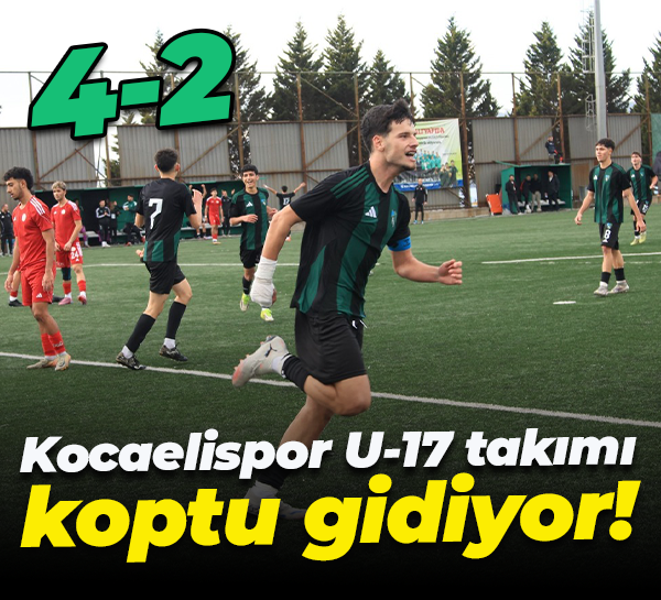 Kocaelispor U-17 takımı koptu gidiyor! “4-2”