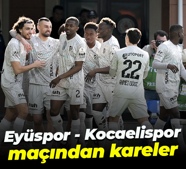 Eyüspor - Kocaelispor maçından kareler