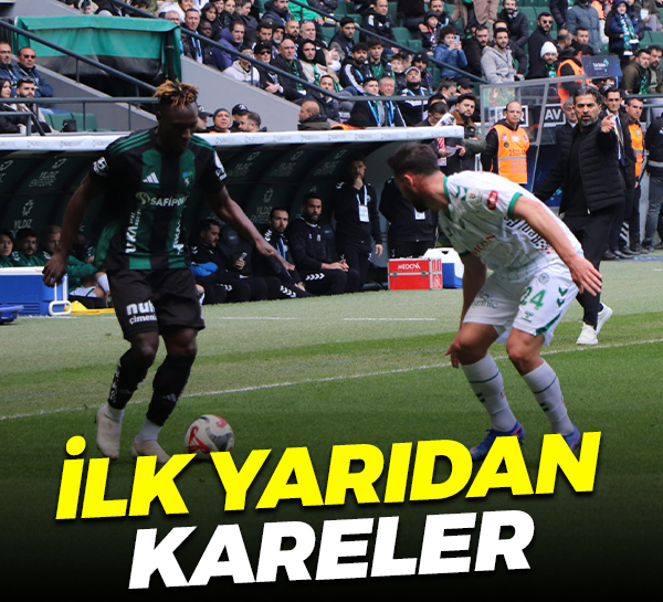 Kocaelispor - Konyaspor maçının ilk yarısından kareler