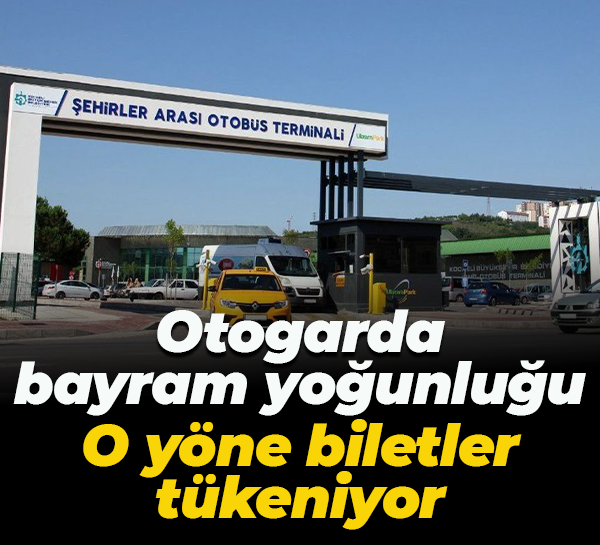 Otogarda bayram yoğunluğu... O yöne biletler tükeniyor