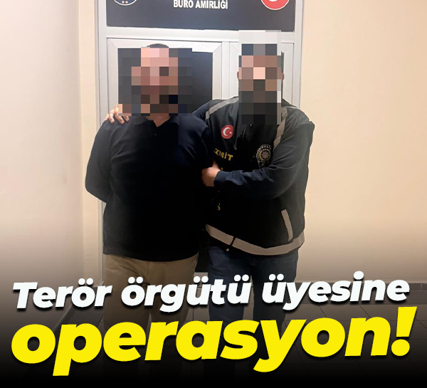 Terör örgütü üyesine operasyon!