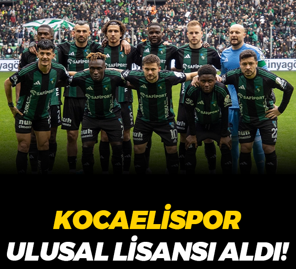 Kocaelispor Ulusal Lisansı aldı!