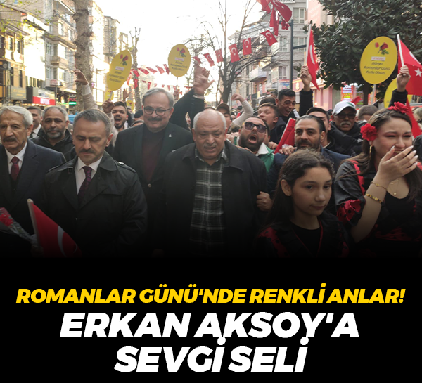 Romanlar Günü'nde renkli anlar! Erkan Aksoy'a sevgi seli