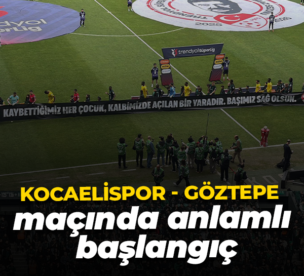Kocaelispor - Göztepe maçında anlamlı başlangıç