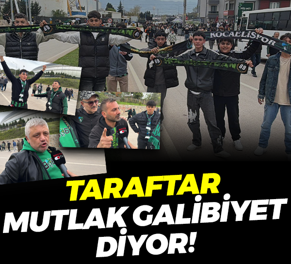 Kocaelisporlu taraftarlar mutlak galibiyet diyor!