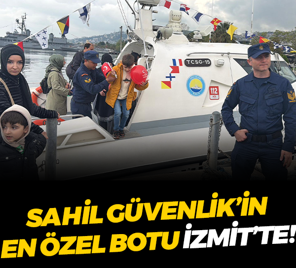 Sahil Güvenlik’in en özel botu İzmit’te!