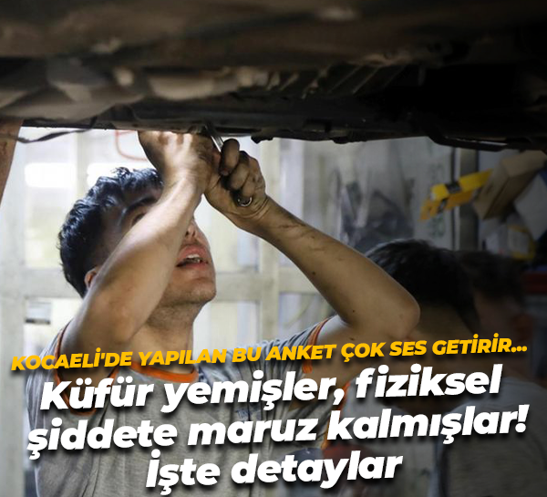 Kocaeli’de yapılan bu anket çok ses getirir! 926 öğrencinin yüzde 90’ı iş kazası geçirmiş! İşte çarpıcı sonuçlar