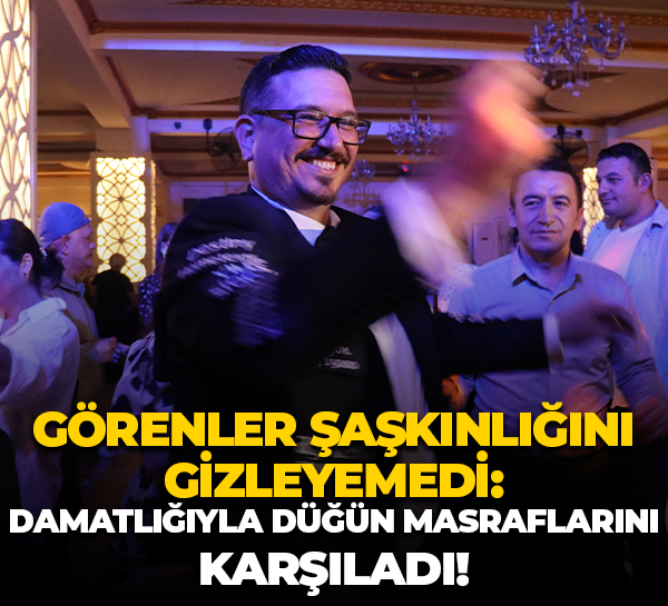 Düğün masraflarından kurtulmanın yolunu buldu: Damatlığını reklam panosuna çevirdi!