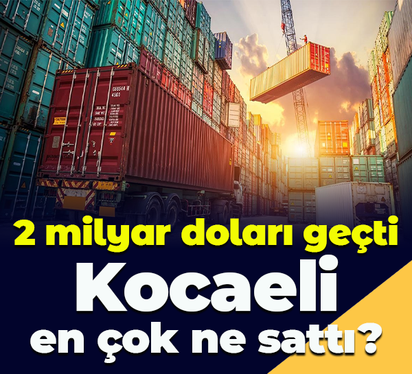 2 milyar doları geçti; Kocaeli en çok ne sattı?