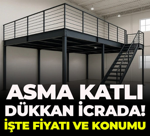 Kocaeli’de asma katlı dükkân icrada! İşte fiyatı