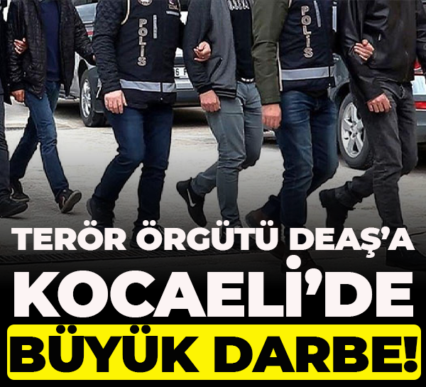 Terör örgütü DEAŞ’a Kocaeli’de büyük darbe!