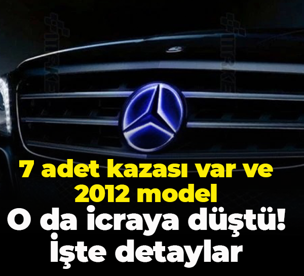 Kocaeli’de 2012 model Mercedes icraya düştü! İşte araç detayları