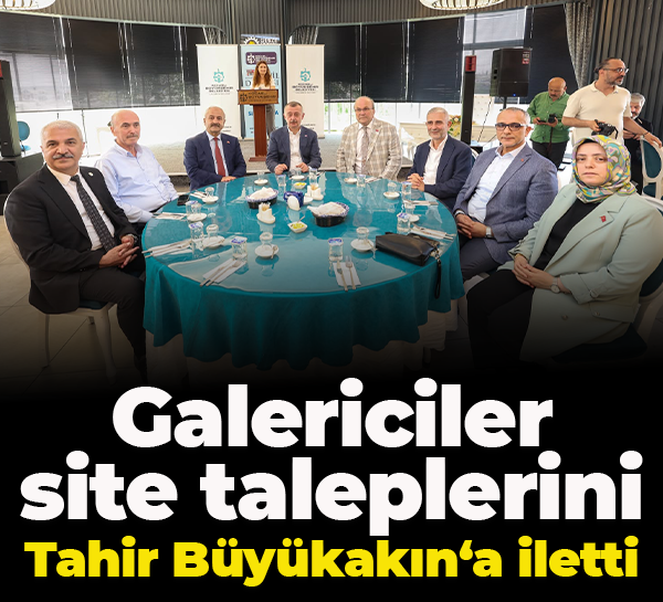 Galericiler, site taleplerini Tahir Büyükakın‘a iletti