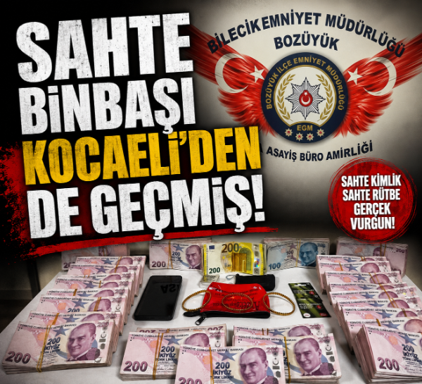 Sahte binbaşı Kocaeli’den de geçmiş!