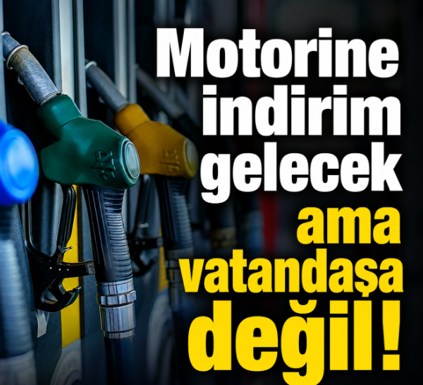 Motorine indirim gelecek ama vatandaşa değil!
