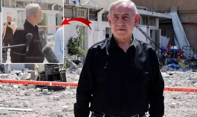 Netanyahu canlı yayında konuşurken panik yaşandı - Resim: 5